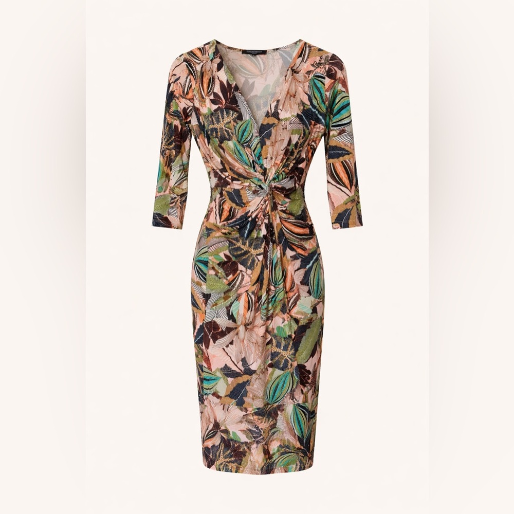 Ilse Jacobsen Hornbæk Jungle Print Draped Knot Dress